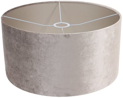 Lampenkap K1068GS Grijs/Taupe Velours ⌀40cm Textiel met E27 support - Steinhauer Modern