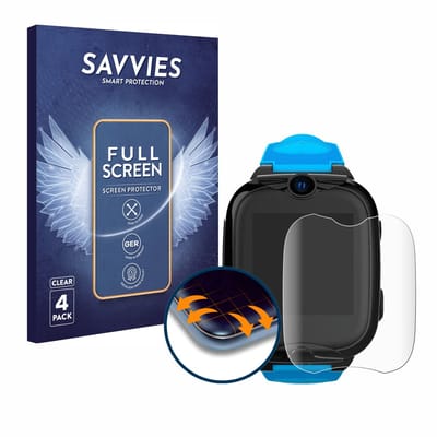 Savvies - Screenprotector voor Xplora XGO2 - Folie Beschermfolie transparant volledig dekking 4 Stuks