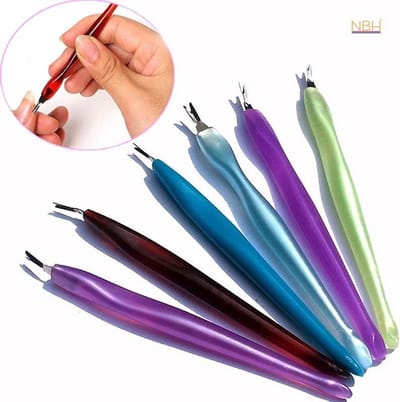 CHPN - Nagelriem mesje - Nagelriem vork - Trimmer voor nagelriem - Nagelriem bijwerken - Manicure - Pedicure - Bruin - Universeel