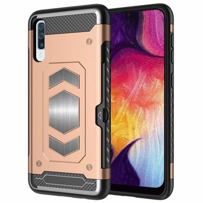 Luxe Armor Hoesje Geschikt Voor Samsung Galaxy A50s/A30s - Goud