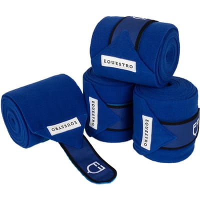 Polo banden voor paarden met klittenbandsluiting Equestro (x4)