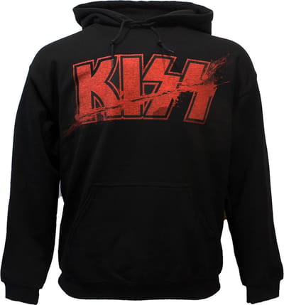 KISS Slashed Logo Hoodie Sweater Trui - Officiële Merchandise - XL