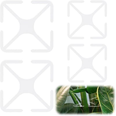 4-delige Steun voor Klimplanten, Vierkante Plastic Plantsteunen, Groeiaccessoires voor Binnen en Buiten, Ideaal voor Tuinieren en Plantenondersteuning