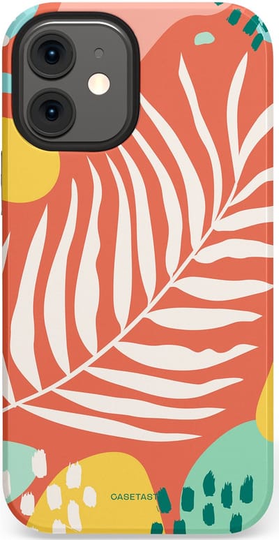 Casetastic Hoesje Geschikt voor Apple iPhone 12 Mini - Stijlvolle Beschermende Duo-layer Case - Zomeravond