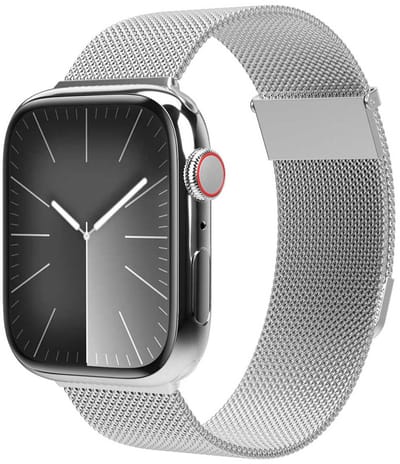 Vonmählen Milanese Loop 2 bandje voor de Apple Watch | 44/45/46/49 mm - Silver