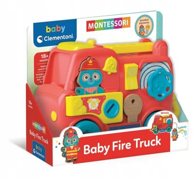 Montessori brandweerwagen houten elementen – Clementoni 17595 - UNI