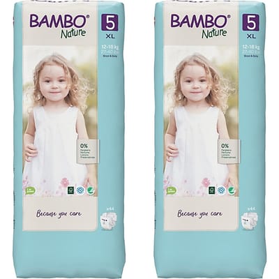 Bambo Nature Luier Maat 5 Jumbo Voordeelverpakking 88 luiers