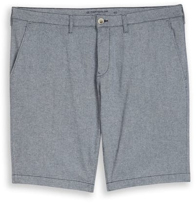 Tom Tailor - Plus Size - Chino-short met stretch - Maat 46 - navy structure