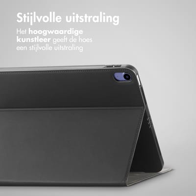 Accezz Tablet Hoes - Geschikt voor Apple iPad Air 5 (2022) / Air 4 (2020) / Air 11 inch (2026) M4 / Air 11 inch (2025) M3 / Air 11 inch (2024) M2 - Classic Tablet Case - Zwart