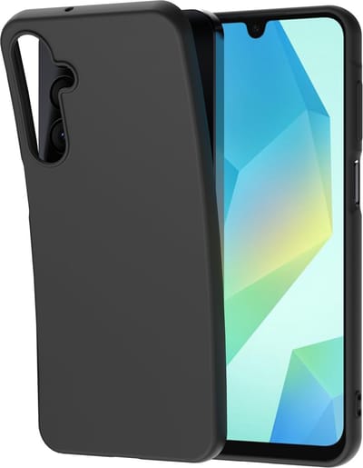 Cazy hoesje geschikt voor Samsung Galaxy A16 Hoesje Siliconen - Flexibele 100% GRS Case - Zwart