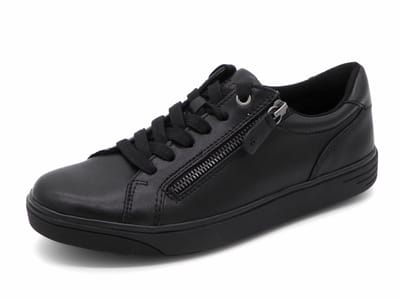 Jana Dames Sneaker - 23702-001 Zwart - Wijdte H - Maat 40
