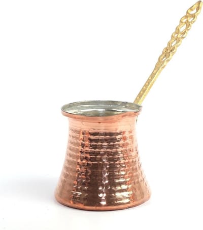 Turkse koperen koffiekan cezve 200 ml