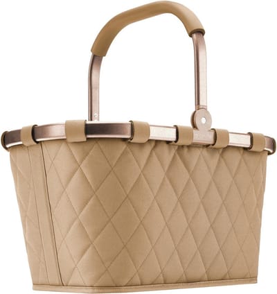 Reisenthel Carrybag Boodschappenmand - 22L - Rhombus Ginger Frame Beige