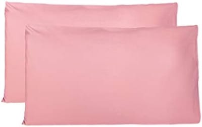 PromoHome Set van 2 Kussenslopen 100% Puur Katoen 50x80 CM - Roze | Zaksluiting | Hypoallergeen | Ademend Materiaal | Italiaanse Kwaliteit | Standaard Maat