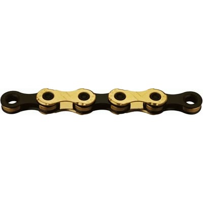 KMC X12 Ti-N Kettingslot 12-speed, goud/zwart Uitvoering 126 schakels