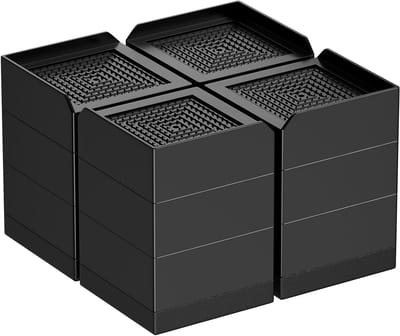 4 Stuks 10 cm Hoogte Verstelbare Meubelverhogers - Antislip Bed- en Tafelverhogers voor Meubels tot 1000 kg