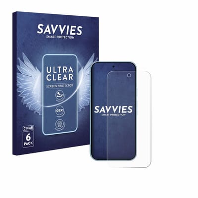 Savvies - Screenprotector voor Google Pixel 9 / 9 Pro / 10 / 10 Pro - Folie Beschermfolie transparant 6 Stuks