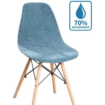 Housse de Chaise Coque Imperméable New Leaf Couleur Unie Jacquard Sans Accoudoirs Housse de Chaise Hétérosexuelle Anti-Poussière 1 Piece Chair Cover gray