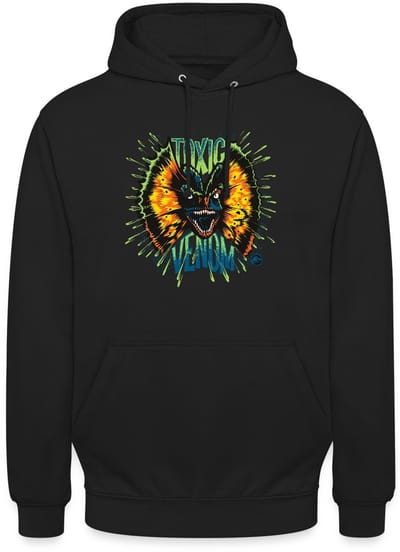 Jurassic World Dilophosaurus Toxic Hoodie Unisex