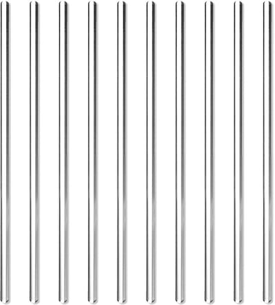 Set van 10 Borosilicaat Glazen Roerders - 20 cm, Hittebestendig en Chemisch Bestendig