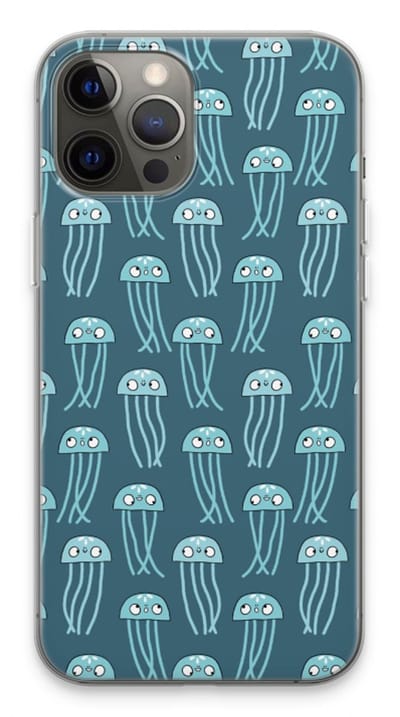 Case Company® - Hoesje geschikt voor iPhone 13 Pro Max hoesje - Kwallie - Soft Cover Telefoonhoesje - Bescherming aan alle Kanten en Schermrand