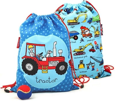 Tractor werkvoertuigen sporttas zwemtas trekkoord tas (activity bag) Tyrrell Katz