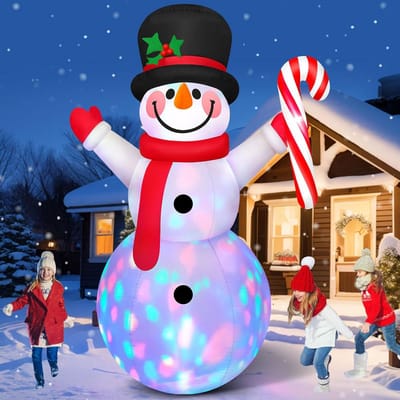 Opblaasbare Sneeuwpop Kerstdecoratie Buiten - 240 cm Hoog