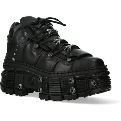 New Rock Goth leren enkellaarzen-WALL106-S25