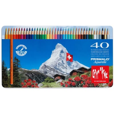 Caran Prismaro 40 kleuren set d'Ache 0999-340 black