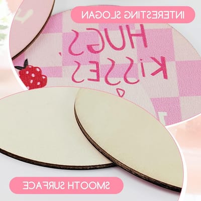 Set van 6 Glazen Onderzetters met Grappige Teksten, Waterdicht en Ideaal als Cadeau voor Zomerdecoratie, 10 x 10 cm (Roze)