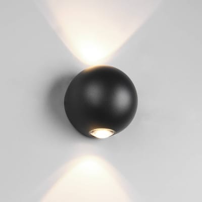 TRIO AVISIO - Wandlamp - Zwart mat - incl. 2x SMD 2W - Buitenverlichting - IP54