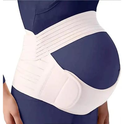 Ergonomische Ondersteuning Buikband Rugregio Kledingriem Verstelbaar Onderrug Welzijn Zwangerschap Buikbrace Beschermer Zwangerschap M wit