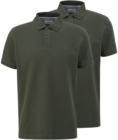 s.Oliver Heren poloshirt 2 pack Basic