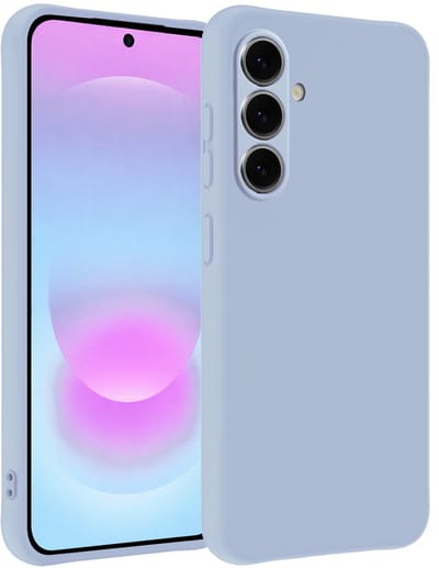 Hoesje - Geschikt voor Samsung Galaxy A37 - Sterk & Shockproof - Siliconen Case - Hoes Cover - Telefoonhoes - Lichtblauw