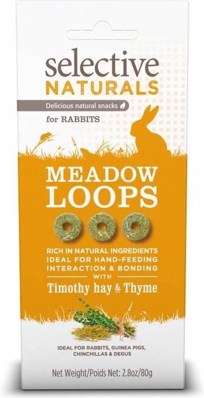 Supreme Selective Naturals Meadow Loops - Konijn - Snack - 8 x 80 gr