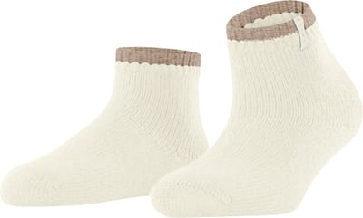 FALKE Cosy Plush gedessineerd wol alpaca sokken dames wit - maat 35-38