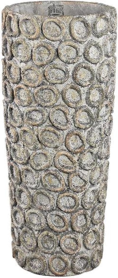PTMD Bloempot Ginte - 24x24x55 cm - Cement - Grijs