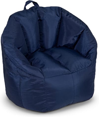 Comfortabele Zitzak met Rugleuning en Armsteun Blauw