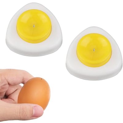 2x Magnetische Eierprikker voor Perfect Gekookte Eieren - Roestvrijstalen Veiligheidsmechanisme