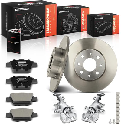 Frankberg 2x Remklauw+2x Remmen+4x Remblokken Achter voor Alfa Romeo