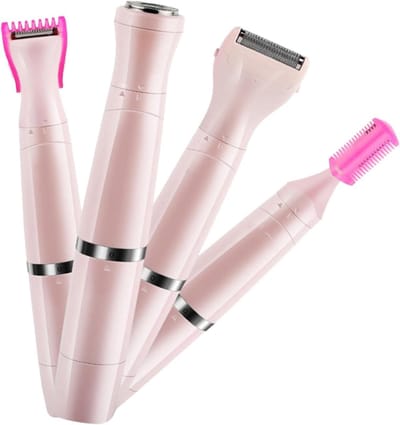 Dames Scheerapparaat - Epilator Trimmer - Pijnloos Ontharen - USB Oplaadbaar Wasbaar - 6.29 x 1.18 inch - Roze