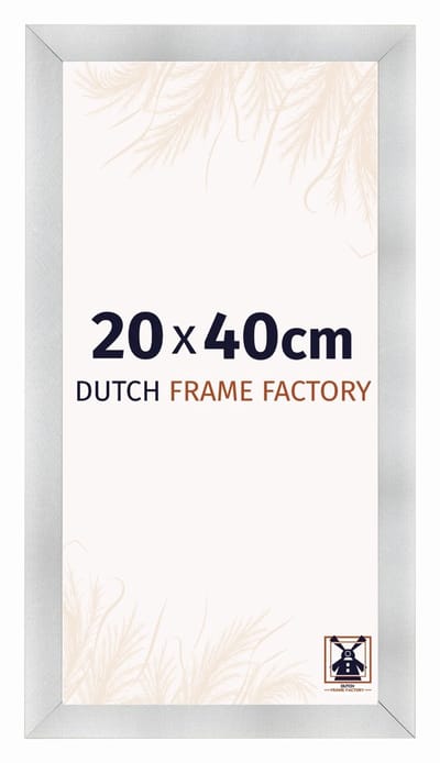 Fotolijst 20x40 cm - MDF - Aluminium Geborsteld - Praag