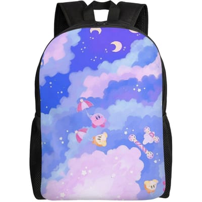 K-Kirbys Laptop Rugzak Mannen Vrouwen Casual Boekentas voor School College Studenten Cartoon Tas One Size