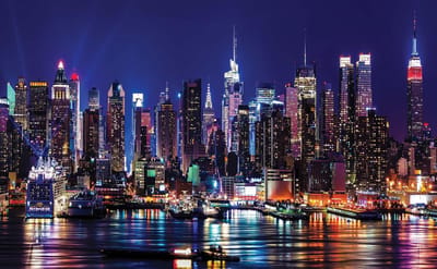 Fotobehang New York City | XL - 208cm x 146cm | 130g/m2 Vlies