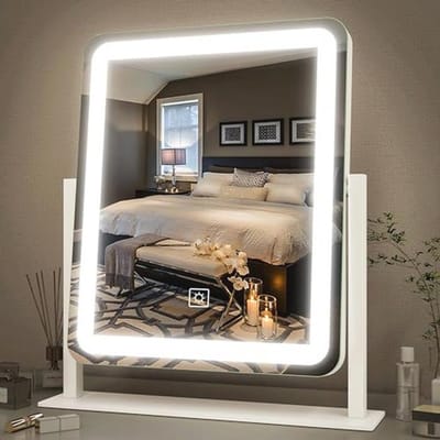Grote Verlichte Make-upspiegel met Dimbare LED en Touchscreen Functie