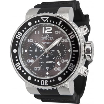 Invicta Pro Diver 26732 Heren Horloge - Quartz Uurwerk - Roestvrij Staal met zwarte Wijzerplaat - 52mm