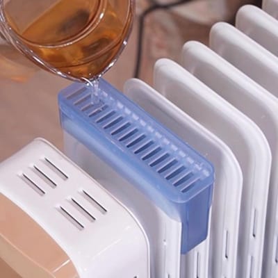 Luchtbevochtiger Radiator - Verdamper - Gezonde Lucht - Natuurlijke Verdamping - Slank Ontwerp - Blauw Transparant