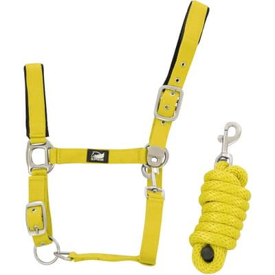 Nylon halster en touw van voor paard Supreme