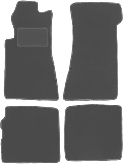 Grafiet automatten voor: Mercedes SL R107 lange voorwielen (1971-1989)