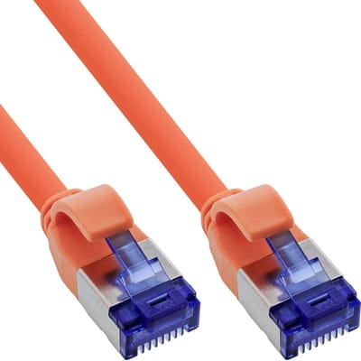SFTP CAT6a slimline flexibele netwerkkabel | TPE LSZH | oranje | 0,30 meter